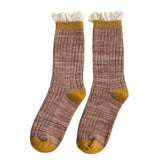 Calcetines de punto con volantes de estilo cottage